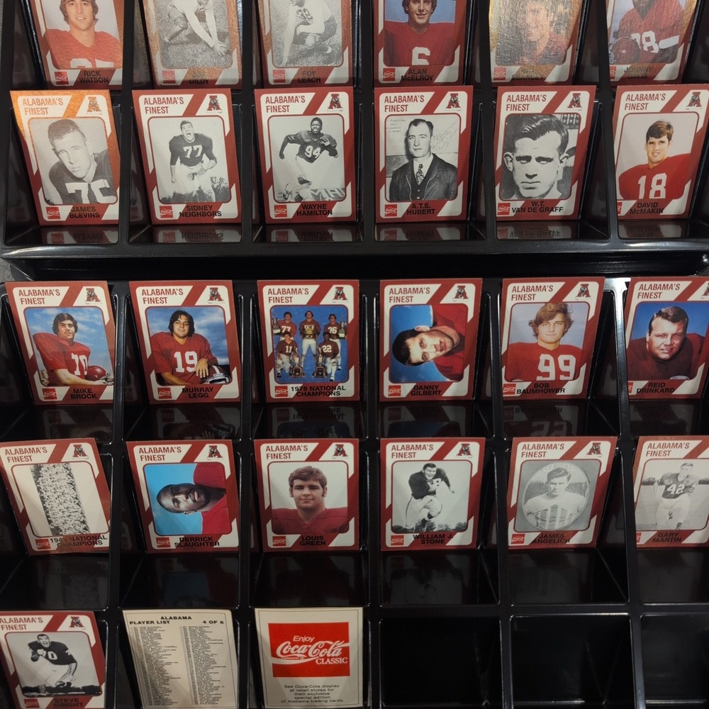Vintage Alabama's Finest Coca-Cola Football Trading Cards Lot Crimson Tide NM - Picture 2 of 3